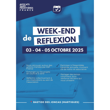 Participation au week-end de réflexion 2025